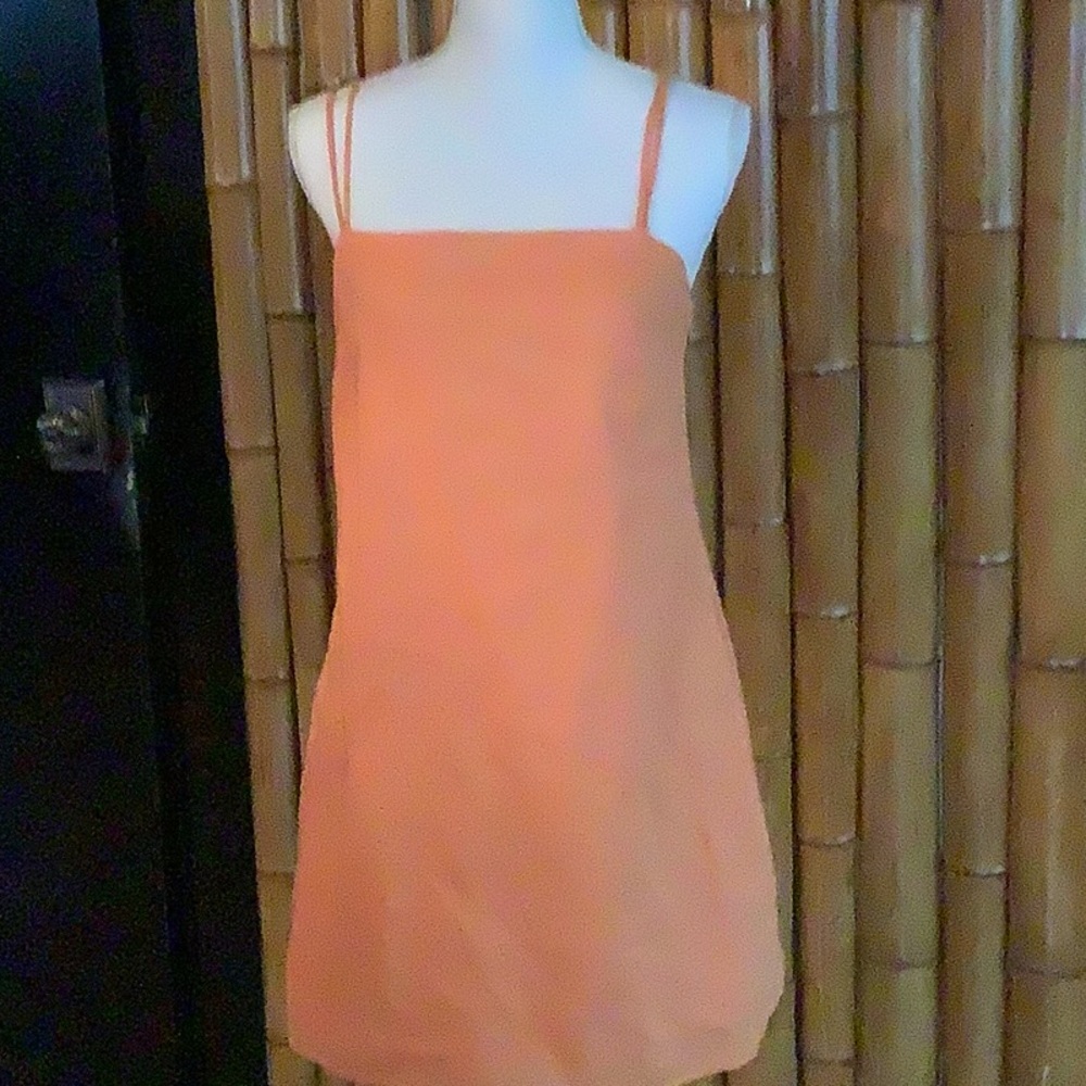 H&M orange scrappy summer dress
